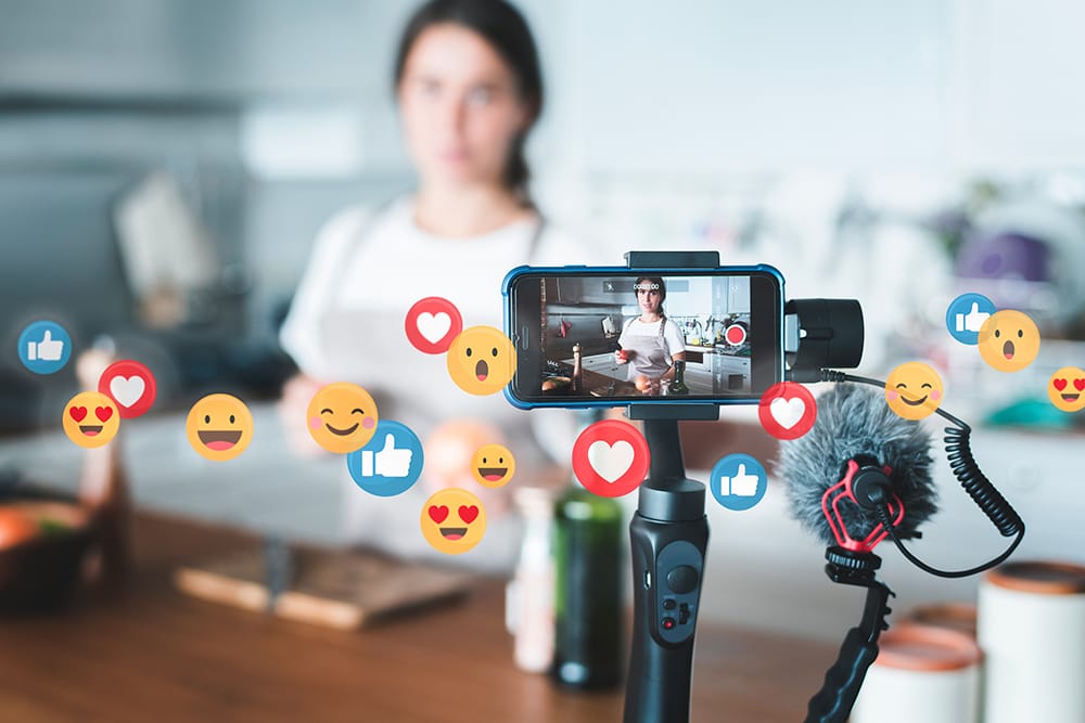 Small Business Owner Shooting Video Marketing Content